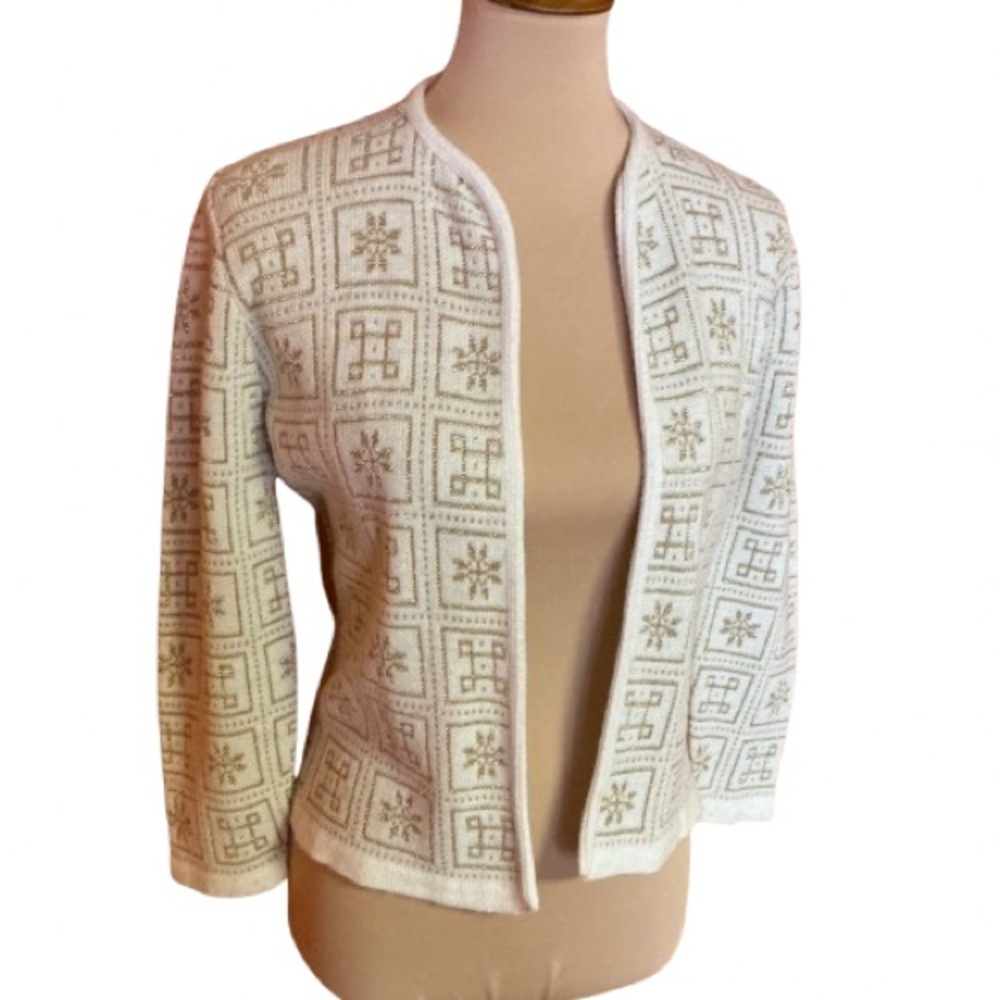 Vintage 60s patchwork print cardigan